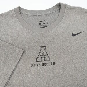 Nike Appalachian State Dri Fit Gray Soccer T-Shirt‎ Mens XL Performance Tee